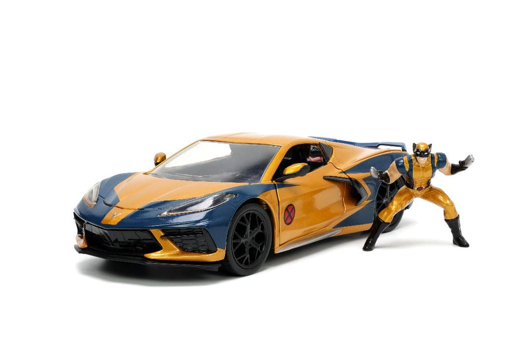JAD33354 Jada 1/24 "Hollywood Rides" 2020 Corvette Stingray w/Wolverine