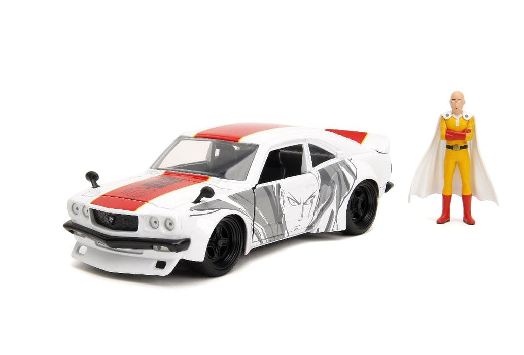 JAD33688 Jada 1/24 "Hollywood Rides" Viz Media - 1974 Mazda RX-3 with One Punch Man