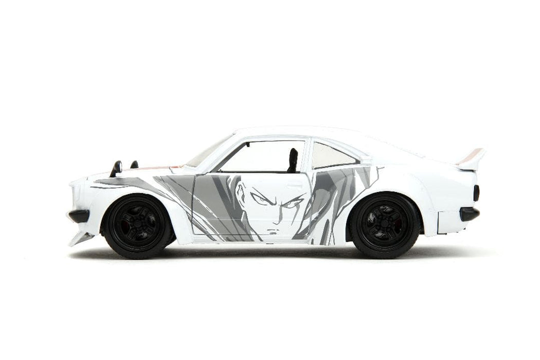 JAD33688 Jada 1/24 "Hollywood Rides" Viz Media - 1974 Mazda RX-3 with One Punch Man