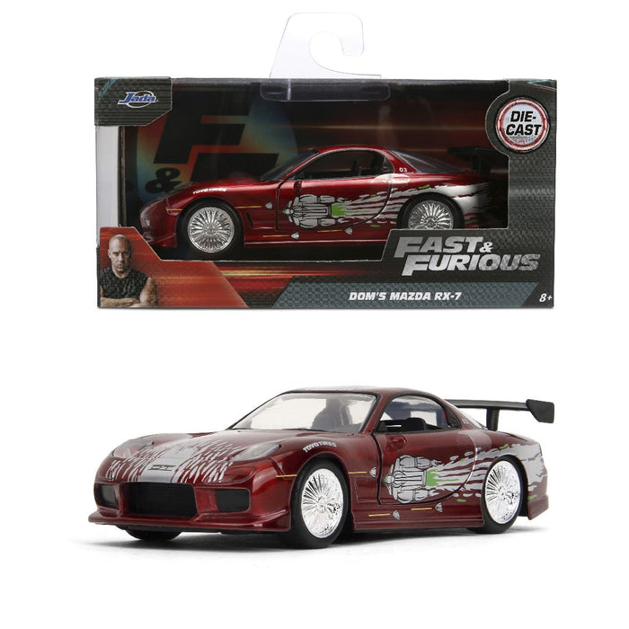 JAD35400 Jada 1/32 "Fast & Furious" - 1995 Mazda RX-7 - Candy Red