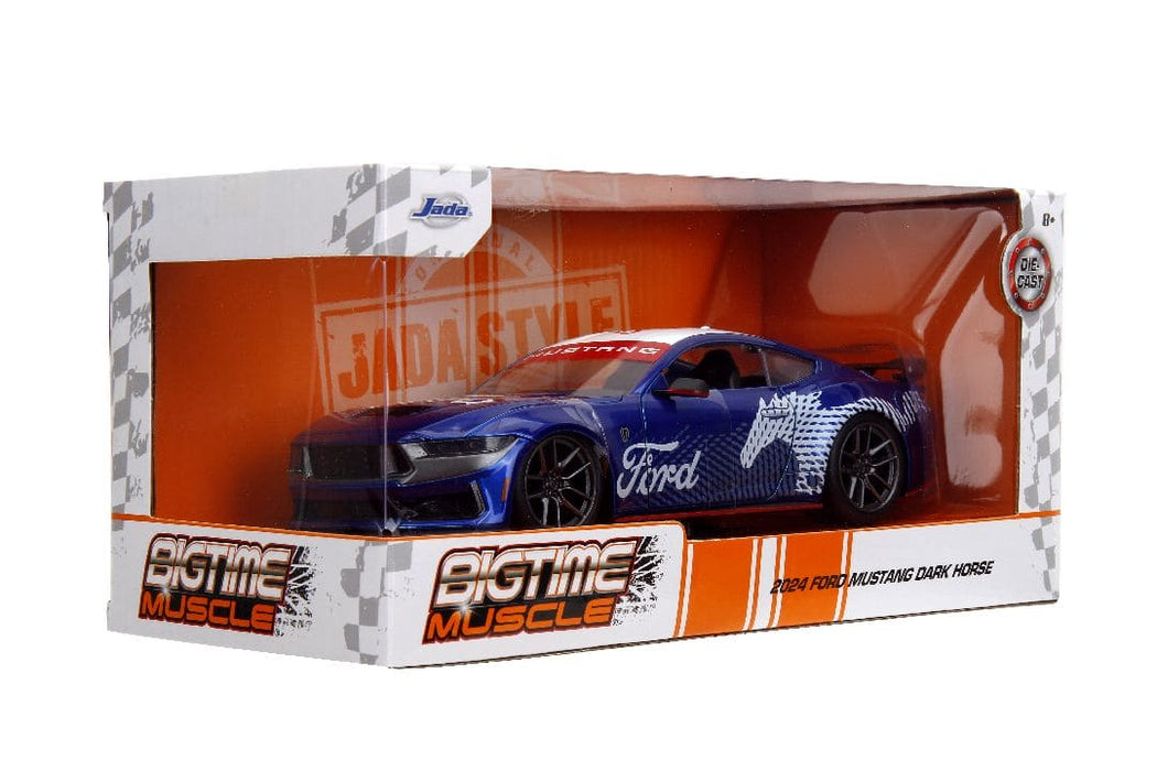 JAD35419 Jada 1/24 "BIGTIME Muscle" 2024 Mustang Dark Horse - Candy Blue
