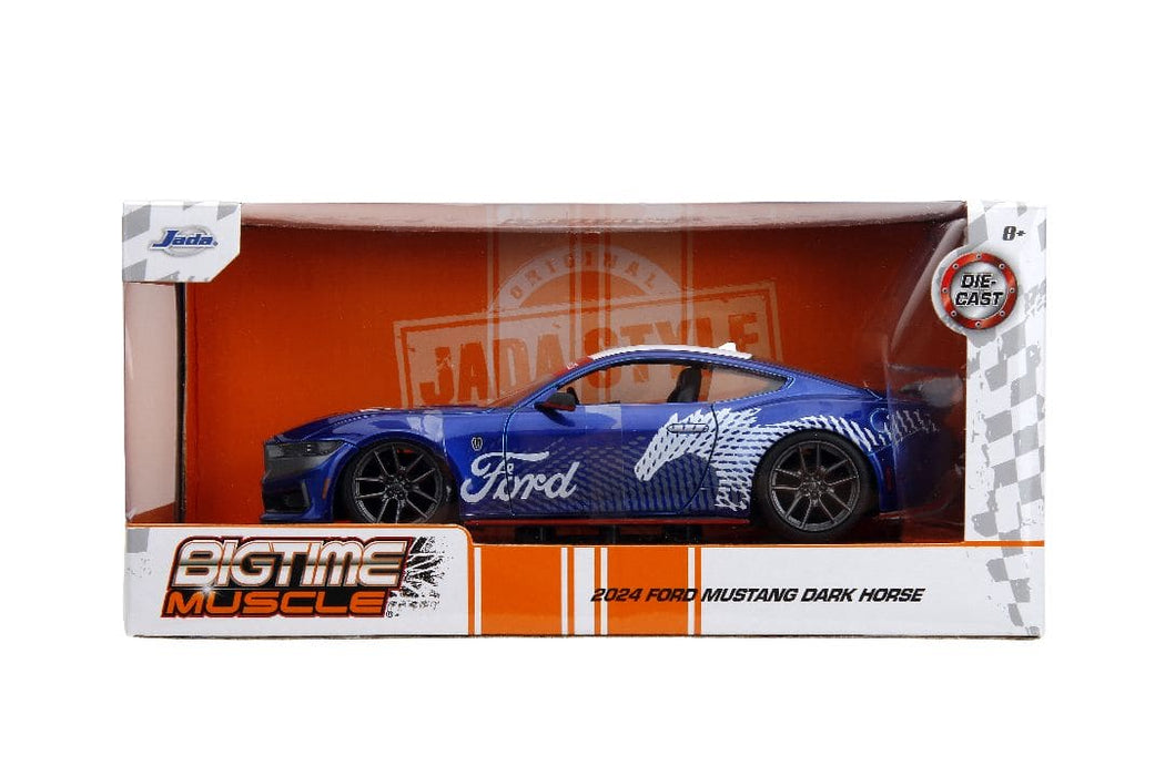 JAD35419 Jada 1/24 "BIGTIME Muscle" 2024 Mustang Dark Horse - Candy Blue