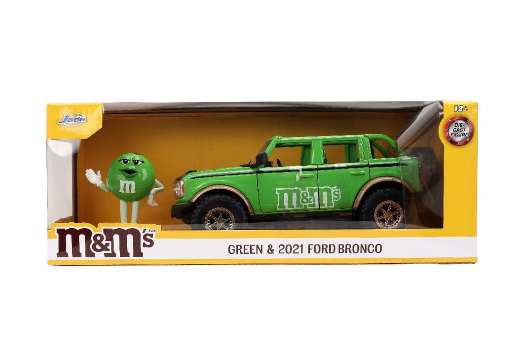 JAD35473 Jada 1/24 "Hollywood Rides" - M&M's - 2021 Ford Bronco