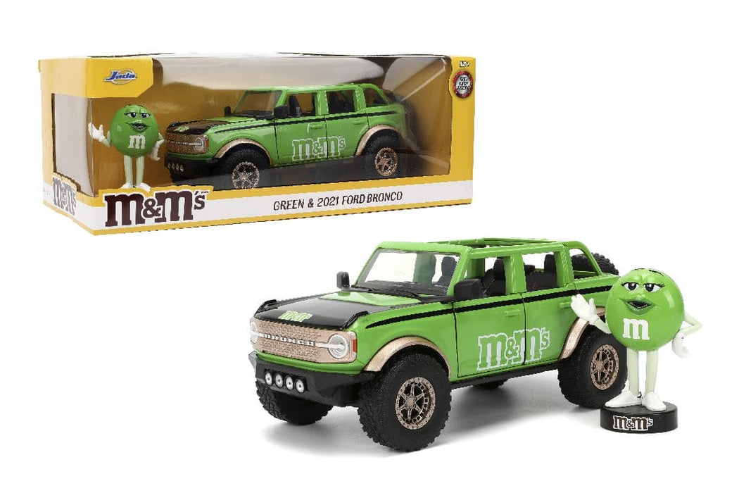JAD35473 Jada 1/24 "Hollywood Rides" - M&M's - 2021 Ford Bronco