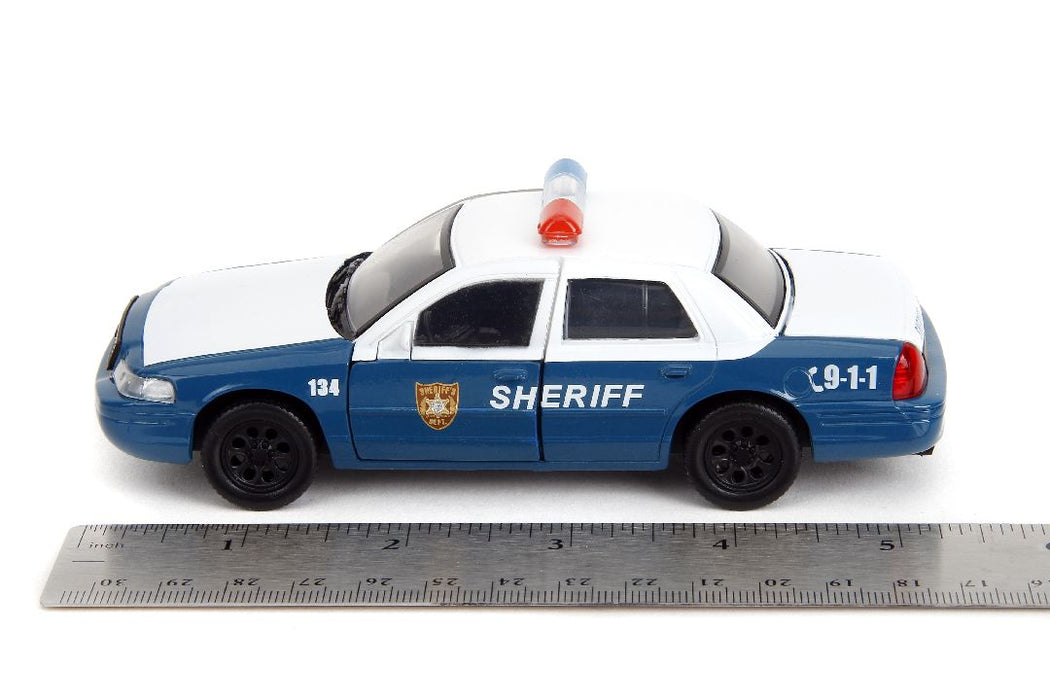 JAD35728 Jada 1/32 "Hollywood Rides" The Walking Dead Crown Vic Sheriff