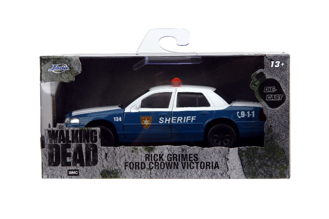 JAD35728 Jada 1/32 "Hollywood Rides" The Walking Dead Crown Vic Sheriff