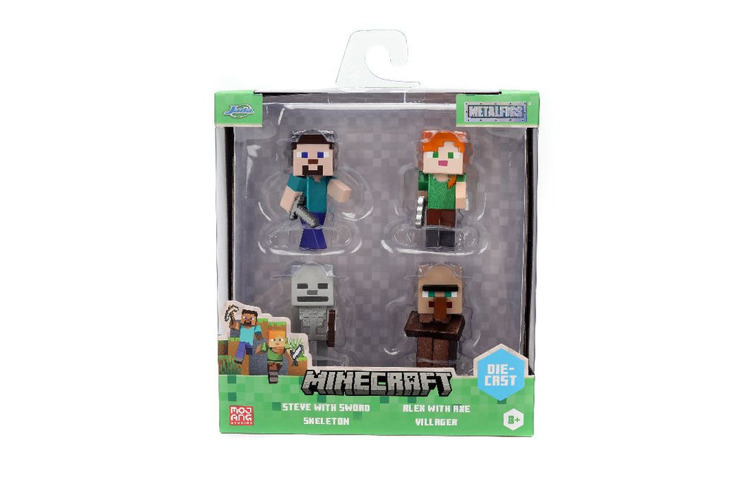 JAD36266 Jada 2.5" Metalfigs - Minecraft 4-Pack Wave 3