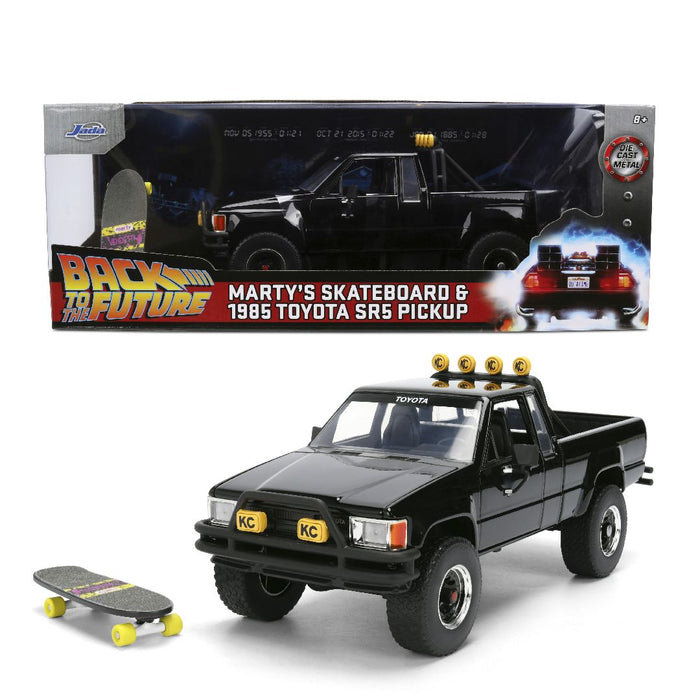 JAD36479 Jada 1:24 HWR - BTTF 1985 Toyota SR5 w/Marty's Skateboard