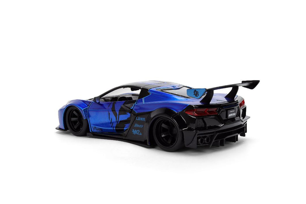 JAD36496 Jada 1/24 "Hyper-Spec" - 2023 Chevy Corvette C8 - Liberty Walk