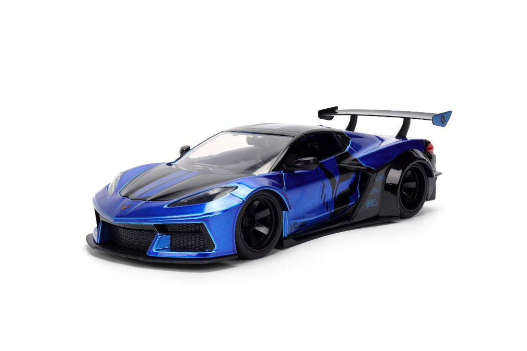 JAD36496 Jada 1/24 "Hyper-Spec" - 2023 Chevy Corvette C8 - Liberty Walk