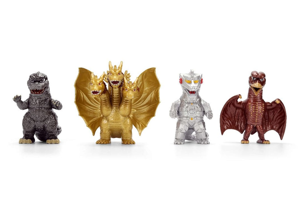 JAD36699 Jada 1.65" Nano Metalfigs - Toho - Godzilla 4-Pack