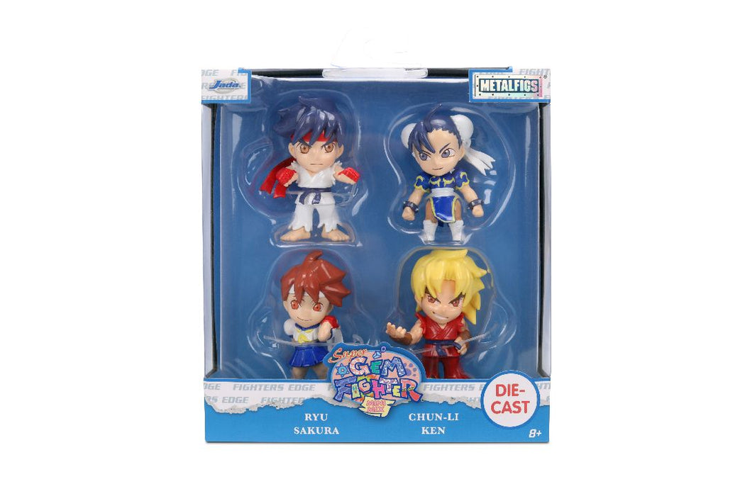 JAD36701 Jada 2.5" Metalfigs - GEM Street Fighter 4-Pack