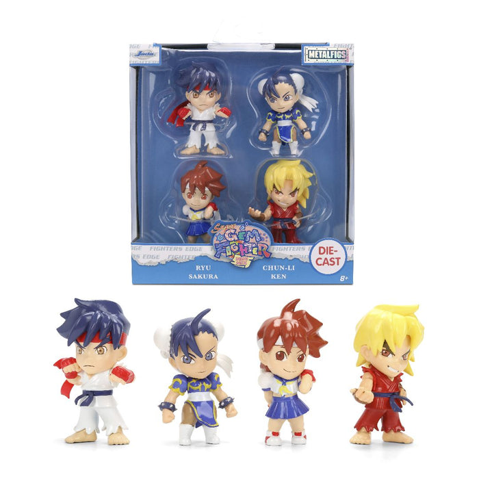 JAD36701 Jada 2.5" Metalfigs - GEM Street Fighter 4-Pack