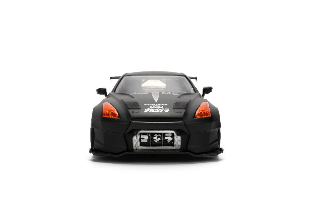 JAD36707 Jada 1/24 "Hollywood Rides" Godzilla, 2009 GT-R (R35) Ben Sopra
