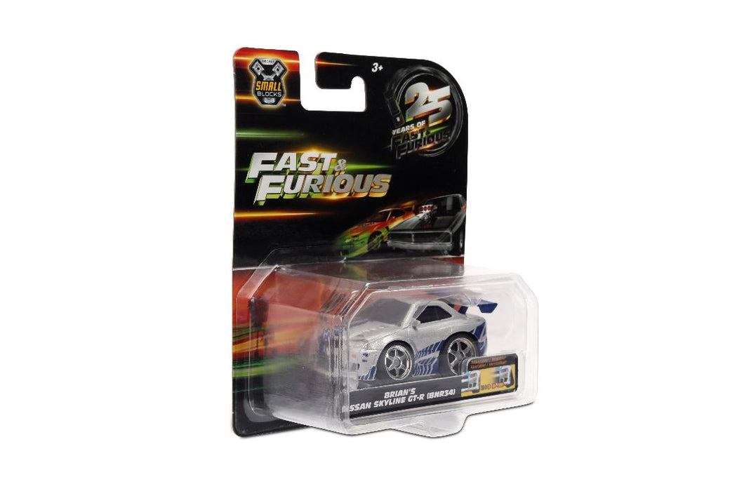 JAD36829 Jada 1/43 SMALL BLOCKS - FF - 1999 Nissan Skyline GT-R (R34)