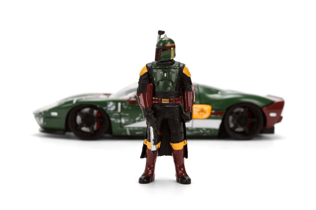 JAD36909 Jada 1/24 "Hollywood Rides" - 2005 Ford GT w/Boba Fett