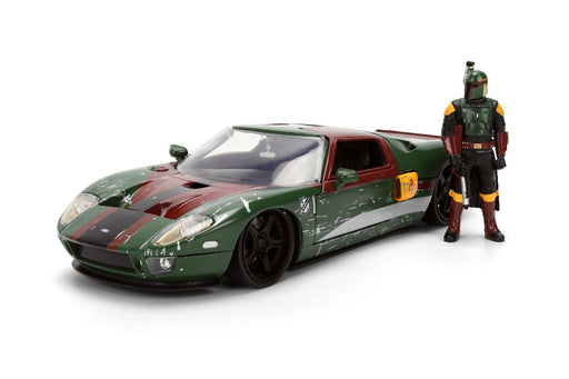 JAD36909 Jada 1/24 "Hollywood Rides" - 2005 Ford GT w/Boba Fett