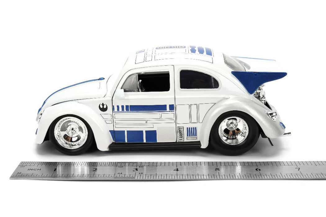 JAD36912 Jada 1/24 "Hollywood Rides" SW - 1959 Drag VW Beetle R2-D2