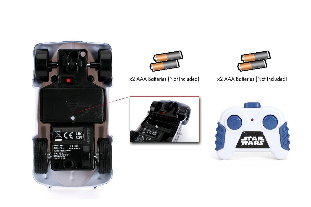 JAD36978 Jada 1/32 "Simple Function" R/C - Star Wars - R2D2 VW Beetle