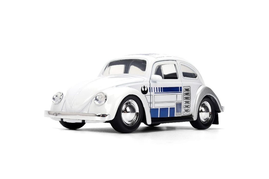 JAD36982 Jada 1/32 "Hollywood Rides" SW - 1959 Drag VW Beetle R2-D2