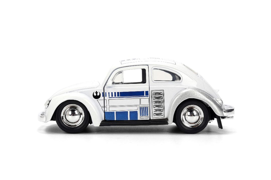 JAD36982 Jada 1/32 "Hollywood Rides" SW - 1959 Drag VW Beetle R2-D2