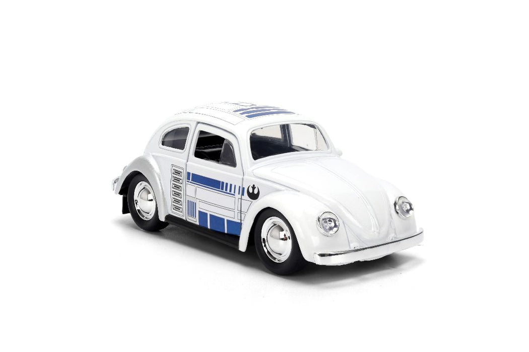 JAD36982 Jada 1/32 "Hollywood Rides" SW - 1959 Drag VW Beetle R2-D2