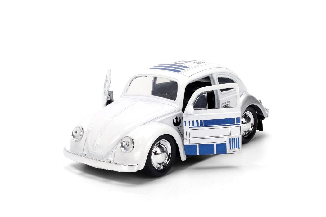 JAD36982 Jada 1/32 "Hollywood Rides" SW - 1959 Drag VW Beetle R2-D2