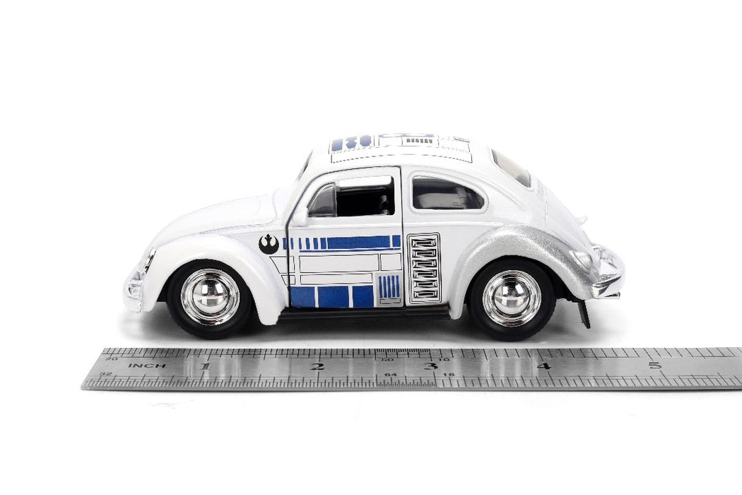 JAD36982 Jada 1/32 "Hollywood Rides" SW - 1959 Drag VW Beetle R2-D2