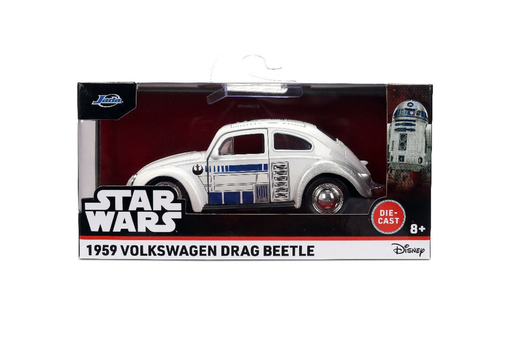 JAD36982 Jada 1/32 "Hollywood Rides" SW - 1959 Drag VW Beetle R2-D2