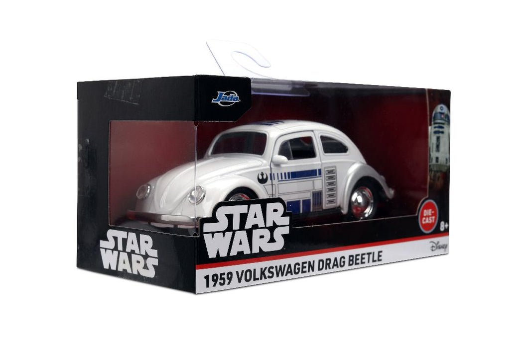 JAD36982 Jada 1/32 "Hollywood Rides" SW - 1959 Drag VW Beetle R2-D2