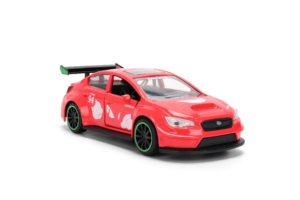 JAD37024 Jada 1/32 "Hollywood Rides" - 2016 WRX STI - Sonic Knuckles