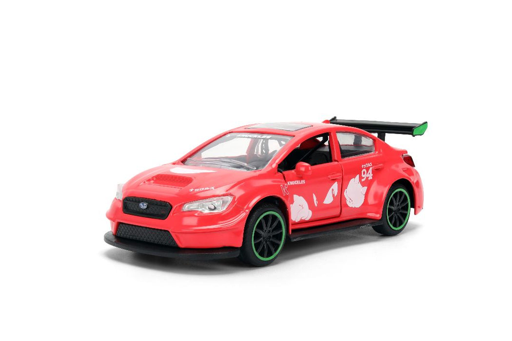 JAD37024 Jada 1/32 "Hollywood Rides" - 2016 WRX STI - Sonic Knuckles