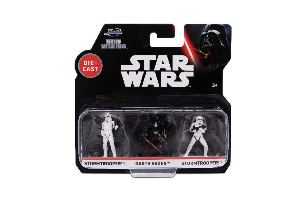 JAD37269 Jada 1.65" Nano Metalfigs Star Wars: 3-Pack W1