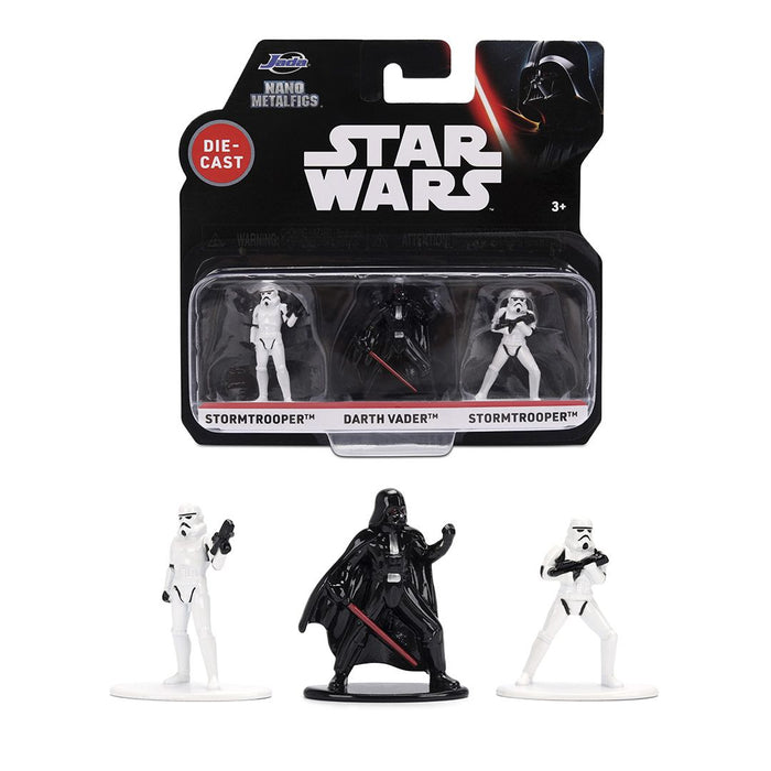 JAD37269 Jada 1.65" Nano Metalfigs Star Wars: 3-Pack W1