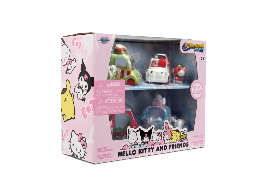 JAD37345 Jada 1/55 MINI HWR - Sanrio Hello Kitty 4-Pack