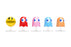 JAD37347 Jada 2.5" Metalfigs - PAC-MAN 5-Pack
