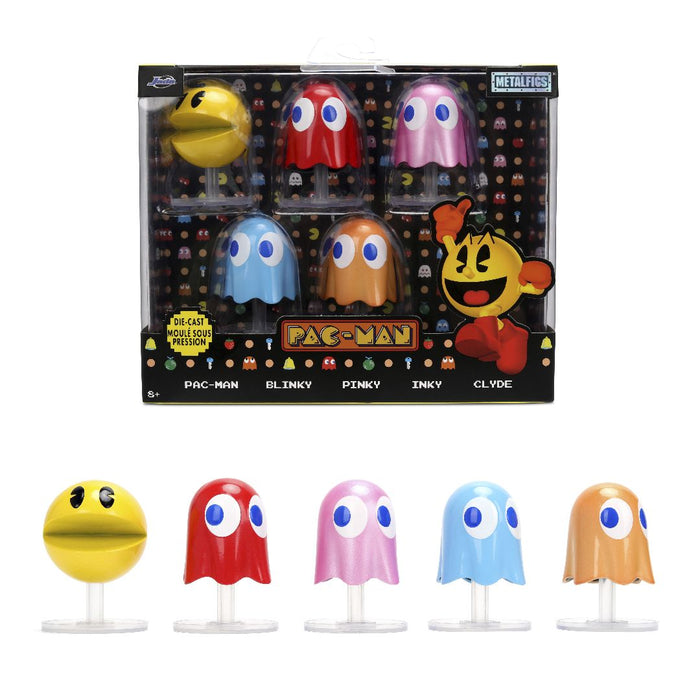 JAD37347 Jada 2.5" Metalfigs - PAC-MAN 5-Pack