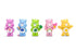 JAD37352 Jada 2.5" Metalfigs - Care Bears 5-Pack