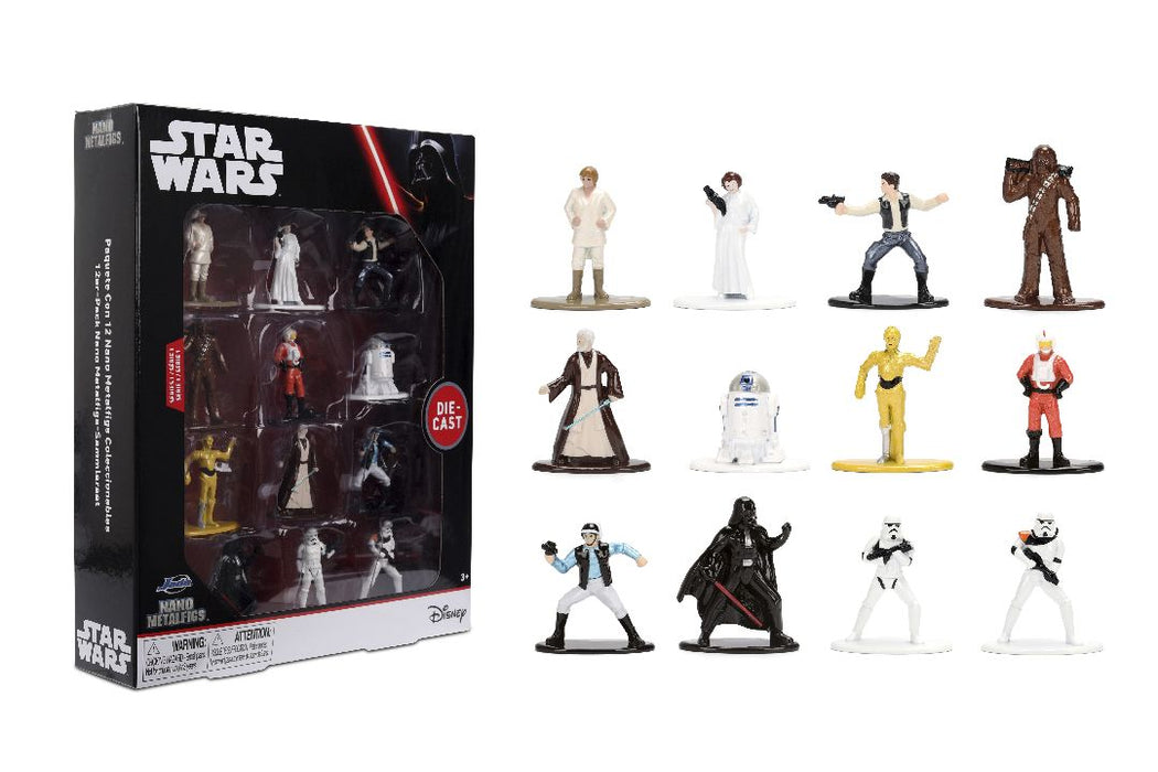 JAD37360 Jada 1.65" Nano Metalfigs Star Wars: 12-Pack W1