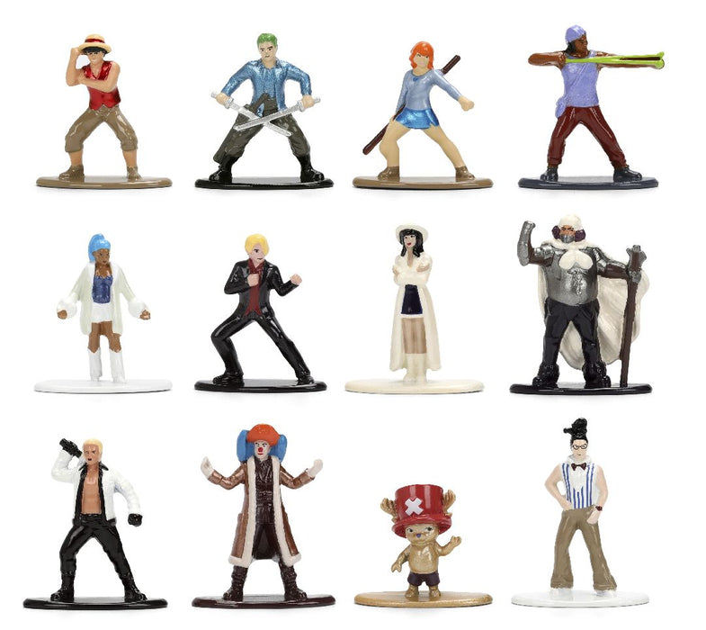 JAD37363 Jada 1.65" Nano Metalfigs - NETFLIX- ONE PIECE 12-Pack