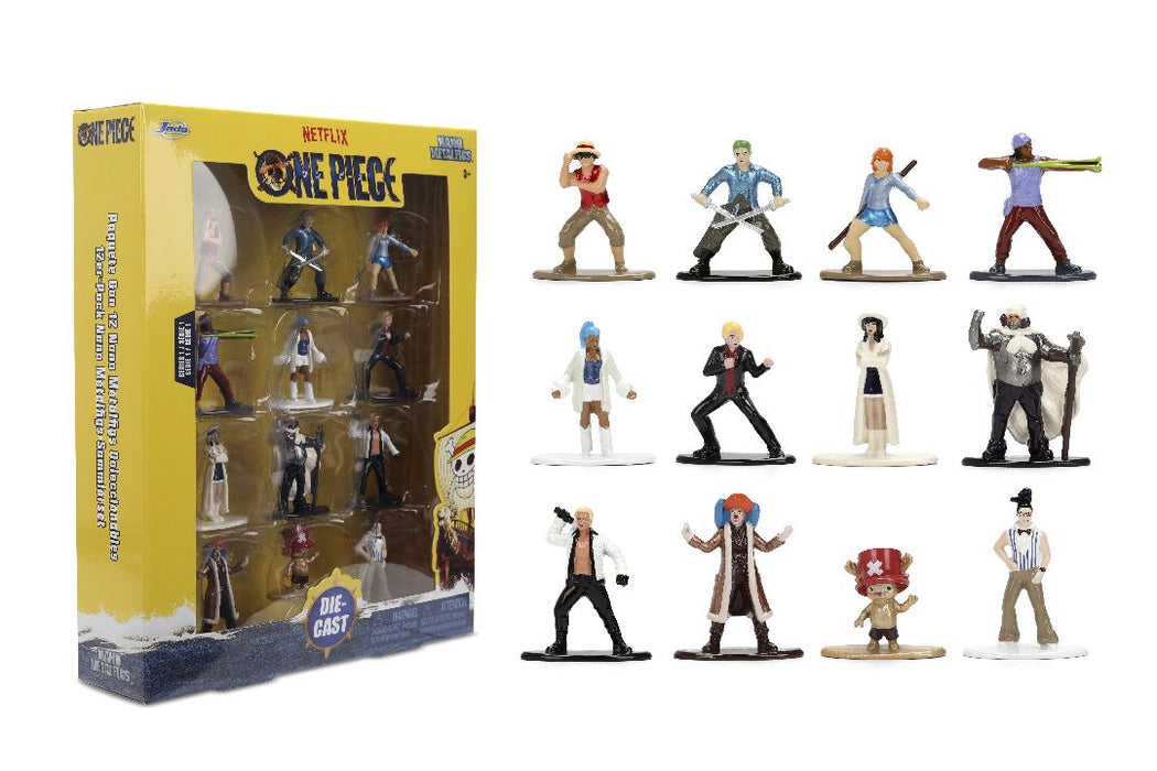 JAD37363 Jada 1.65" Nano Metalfigs - NETFLIX- ONE PIECE 12-Pack