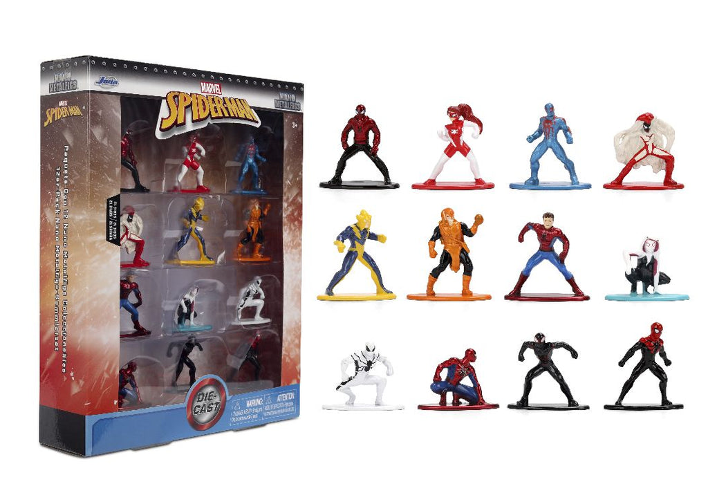 JAD37378 Jada 1.65" Nano Metalfigs Marvel: 12-Pack W12