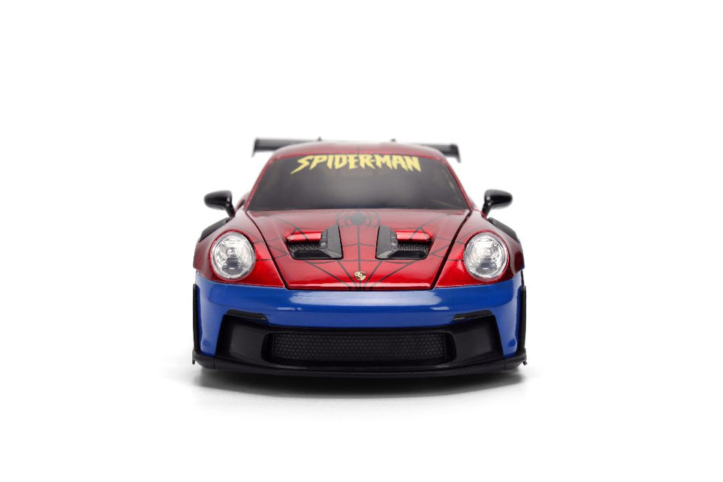 JAD37442 Jada 1/24 HWR - Porsche 911 GT3 RS w/Spider-Man