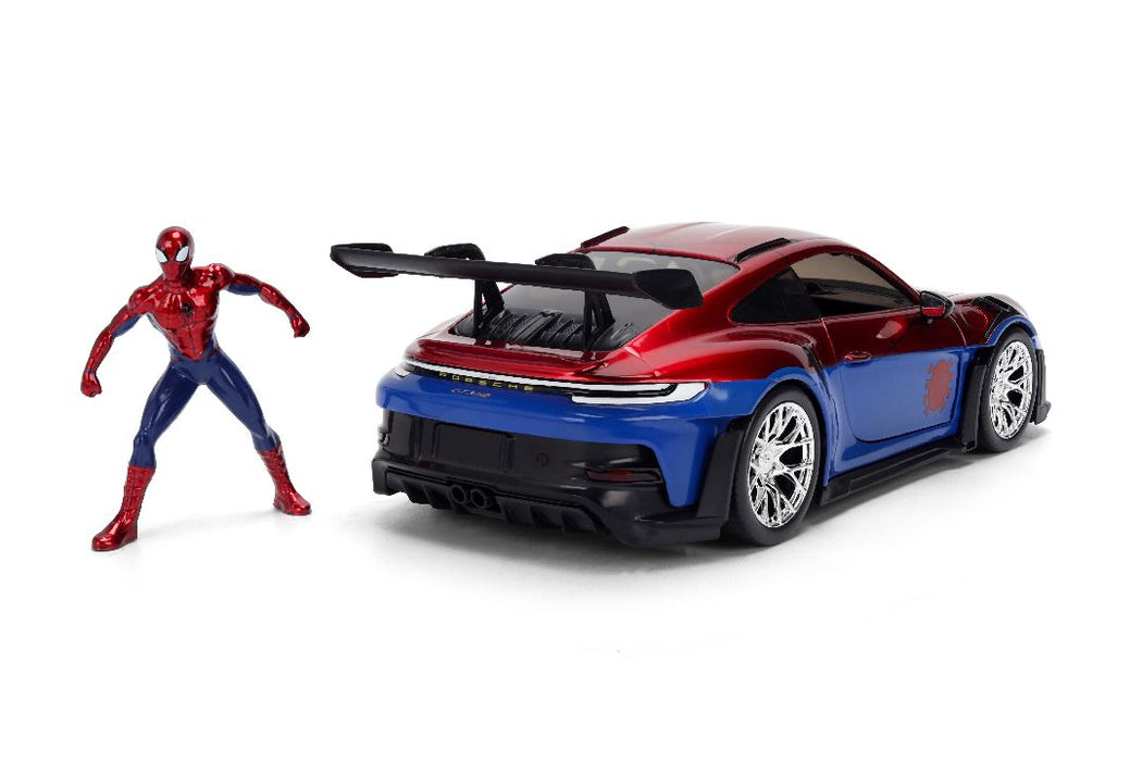 JAD37442 Jada 1/24 HWR - Porsche 911 GT3 RS w/Spider-Man