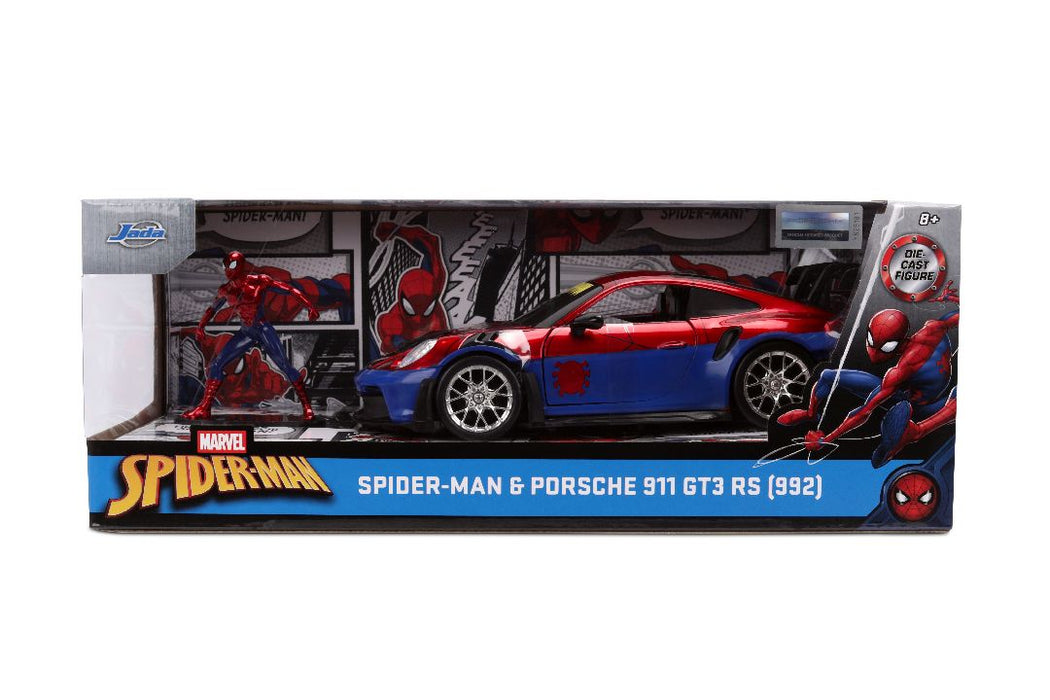 JAD37442 Jada 1/24 HWR - Porsche 911 GT3 RS w/Spider-Man