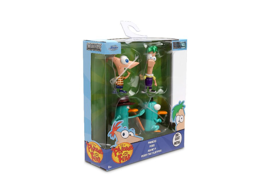 JAD37488 Jada 2.5" Metalfigs - Disney - Phineas and Ferb 4-Pack
