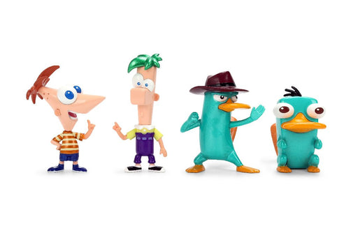 JAD37488 Jada 2.5" Metalfigs - Disney - Phineas and Ferb 4-Pack