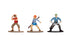 JAD37507 Jada 1.65" Nano Metalfigs - NETFLIX - ONE PIECE 3-Pack