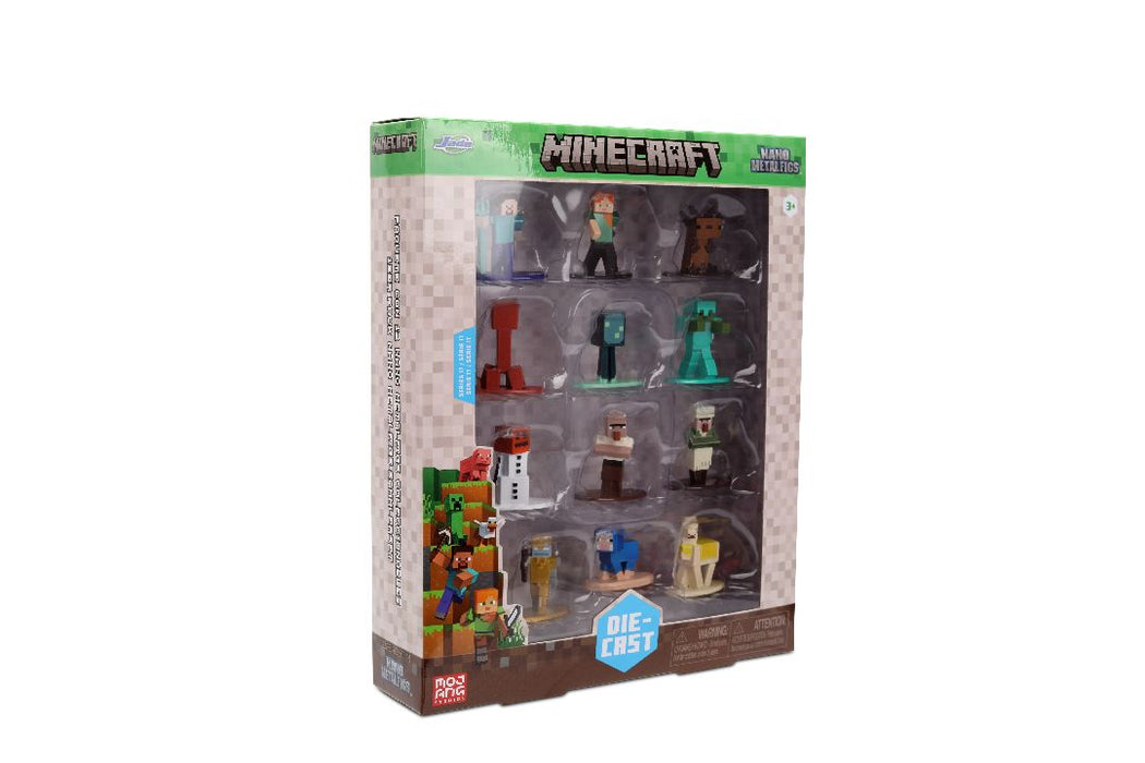 JAD37541 Jada 1.65" Nano Metalfigs Minecraft: 12-Pack W17