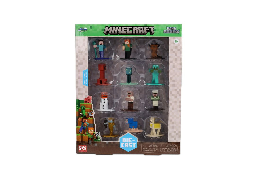 JAD37541 Jada 1.65" Nano Metalfigs Minecraft: 12-Pack W17